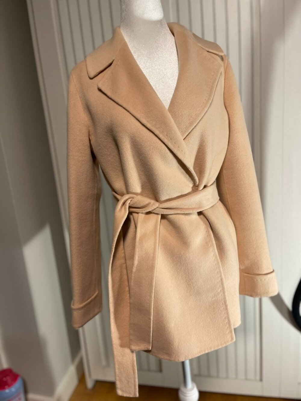 CREAM Handmade Wool
Blend Wrap Coat | Blush Pink
Belted Coat